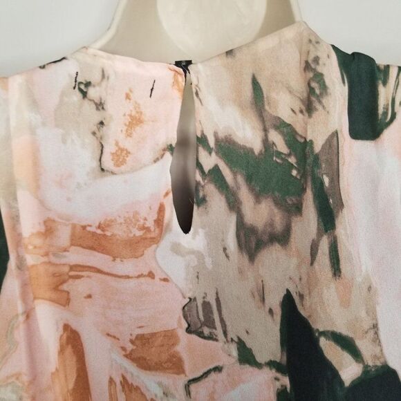 Medium Bar III white/pink/black layer tank top blouse - Picture 5 of 8